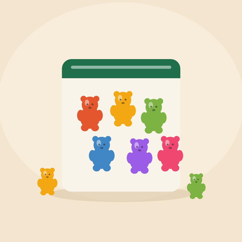 Assorted Ganja Bears – 150mg THC