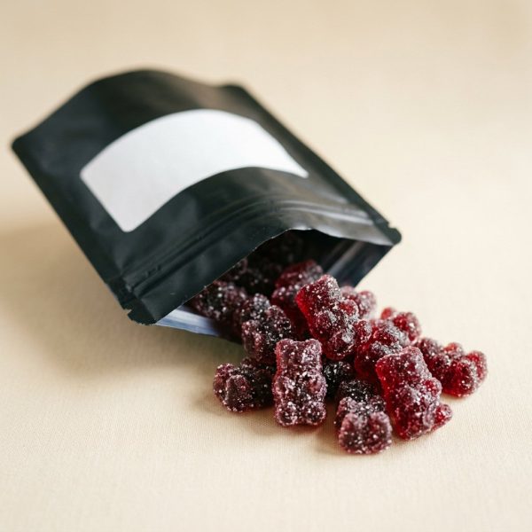 Sour Black Cherry Gummy Bears – 10 × 15mg (150mg) – Weed Delivery Langley